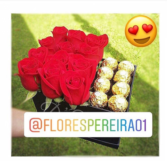 CAJA DE ROSAS CON FERRERO 🍫
