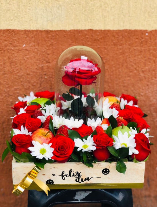 🌹 Canasto de Ensueño con Rosa Encantada 🌹