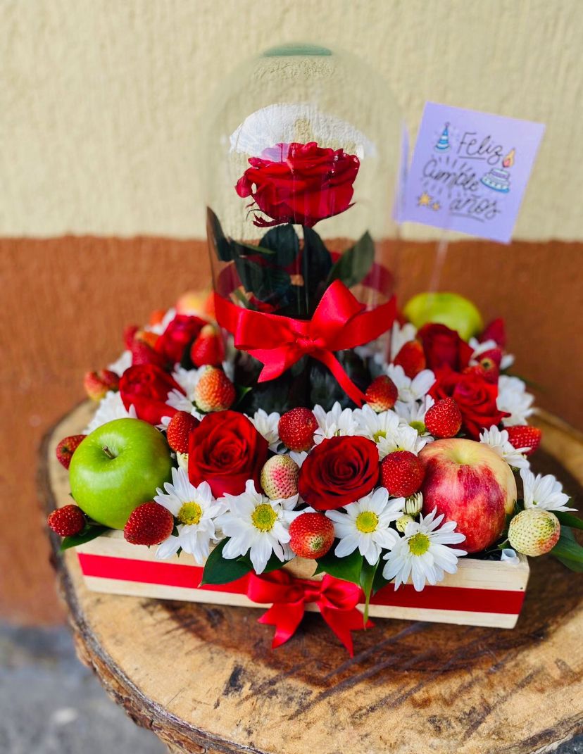 🌹 Canasto de Ensueño con Rosa Encantada 🌹