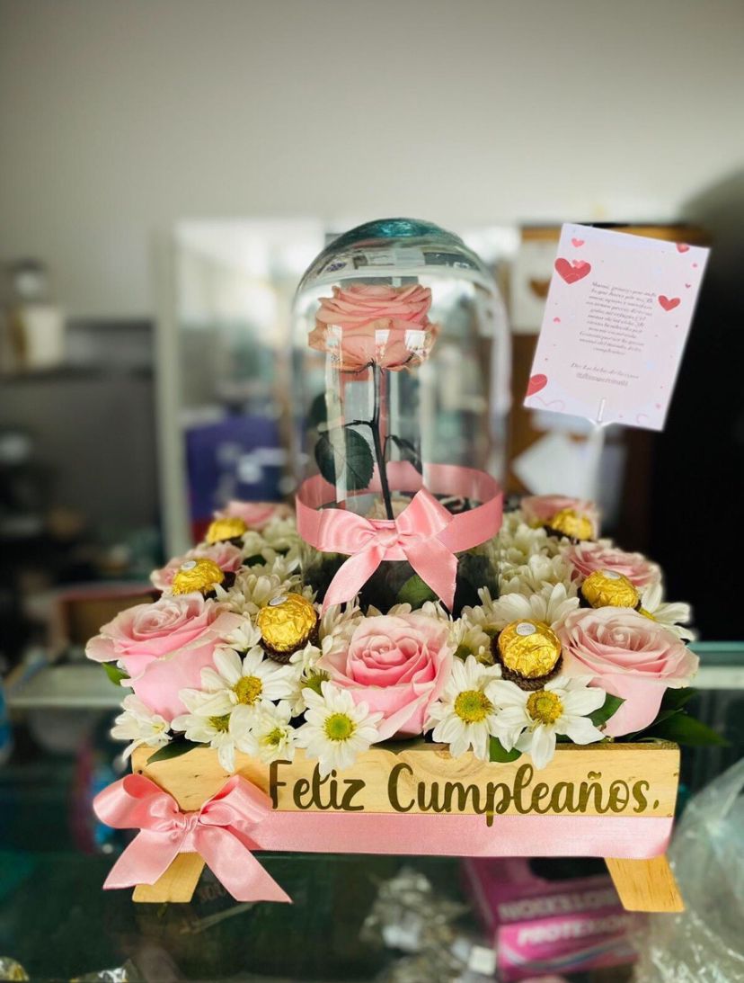 🌹 Canasto de Ensueño con Rosa Encantada 🌹